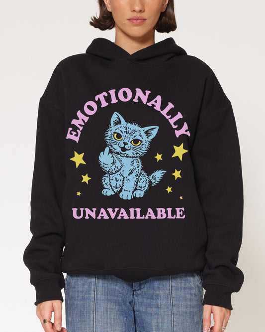 Emotionally Unavailable Cat Hoodie