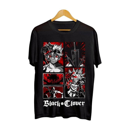 Black Clover Asta Yuno Anime Manga shirt Anime Manga Black Shirt
