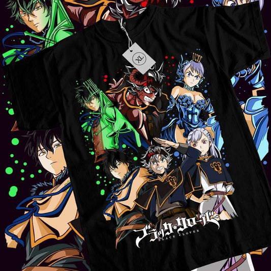 Black Clover Asta Yuno T-Shirt S-4XL Comic,Bull,Magic,Demon,Yami,Anime Shirt Tshirt S-4XL Hoodie, Sweatshirt