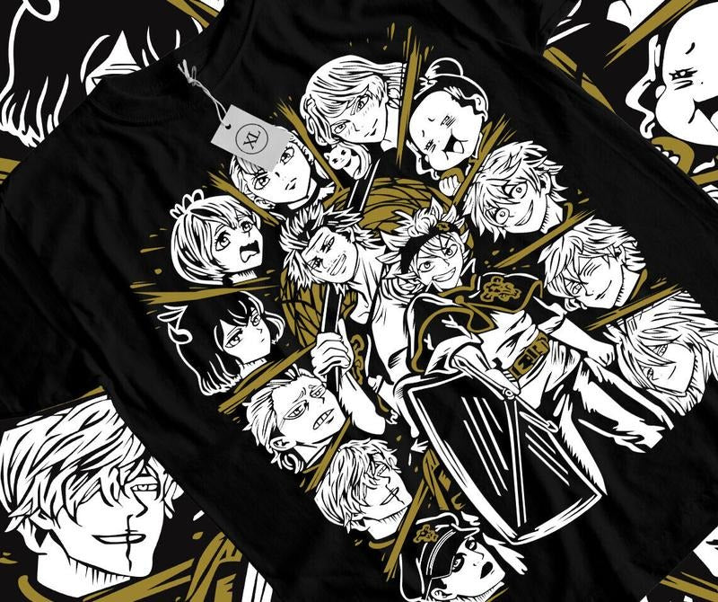 Black Clover T-Shirt S-4XL Asta Yuno Anime Manga Girl Gifts Black Shirt Tshirt S-4XL