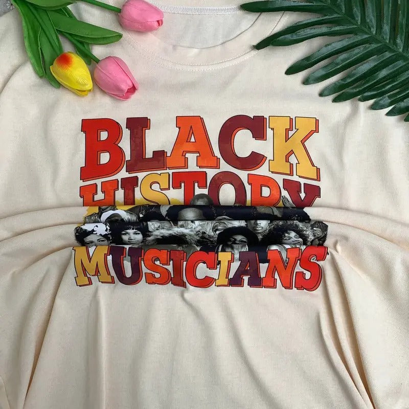 Black History Musicians Shirt, Rap Hip Hop Shirt, Music Lover Tee, Gift For Fan, Outfit For Fan, Trendy 2025 Tee