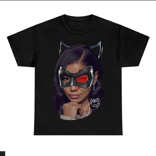 Black Jhenee Halloween Batman Graphic Shirt