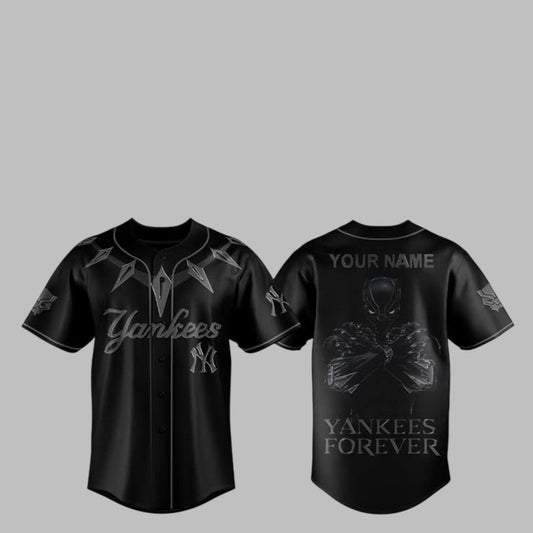 Black Panther Yankees Forever Jersey 2025 - Grishko.com