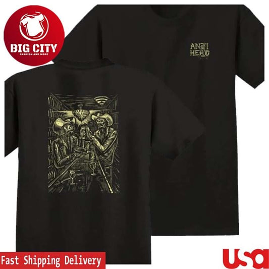 Black Sheep Skate Anti Hero Skateboards Absentes Two Sided Shirt