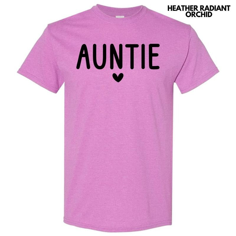 Black Simple Auntie Gildan Short Sleeve T-Shirt 'NLB' Hoodie, Sweatshirt | InkThreadWorks.com
