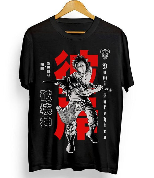 Black clover - Yami sukehiro Anime Manga Tshirt Anime Manga Black Shirt Tshirt S-4XL