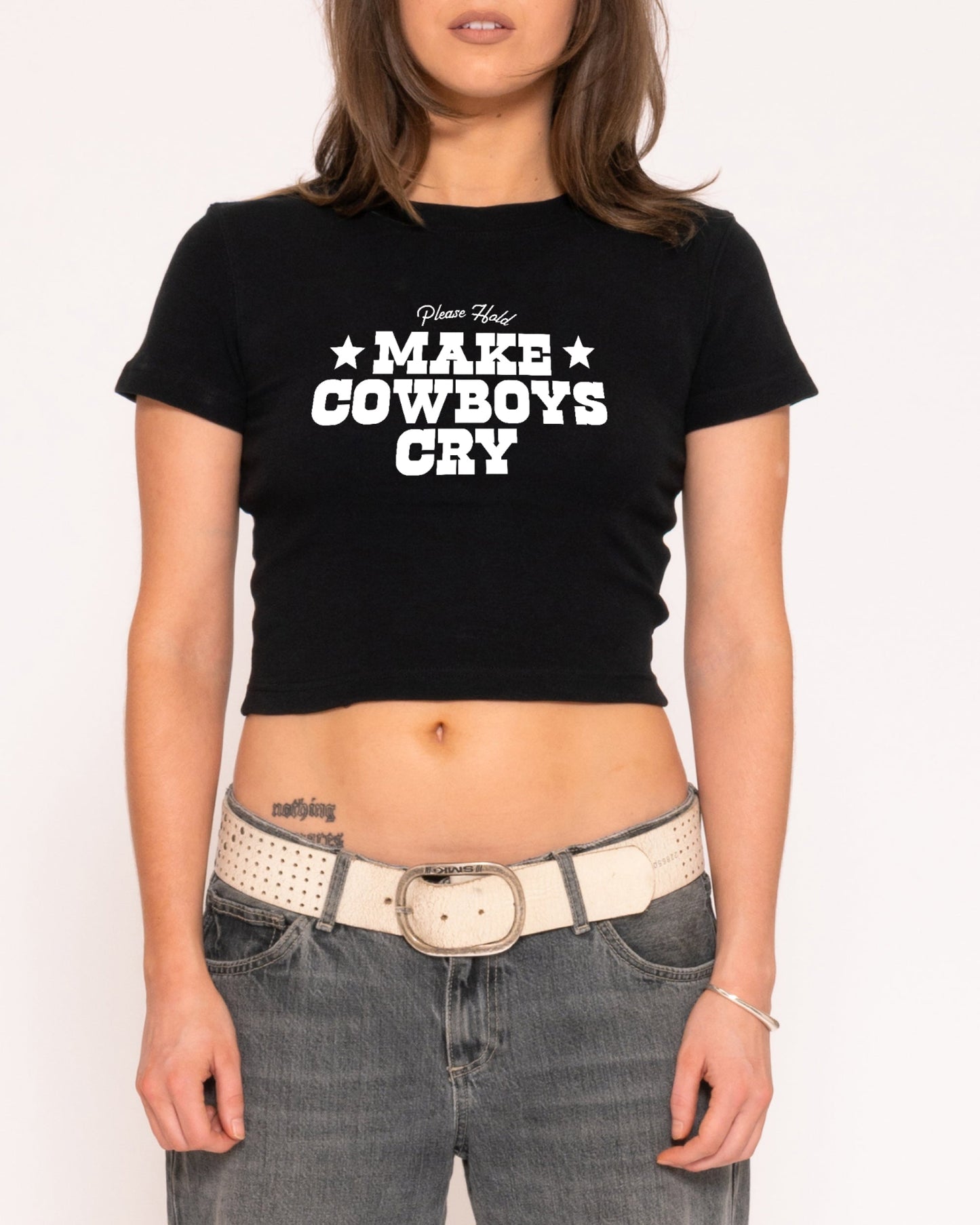 Make Cowboys Cry Baby Tee