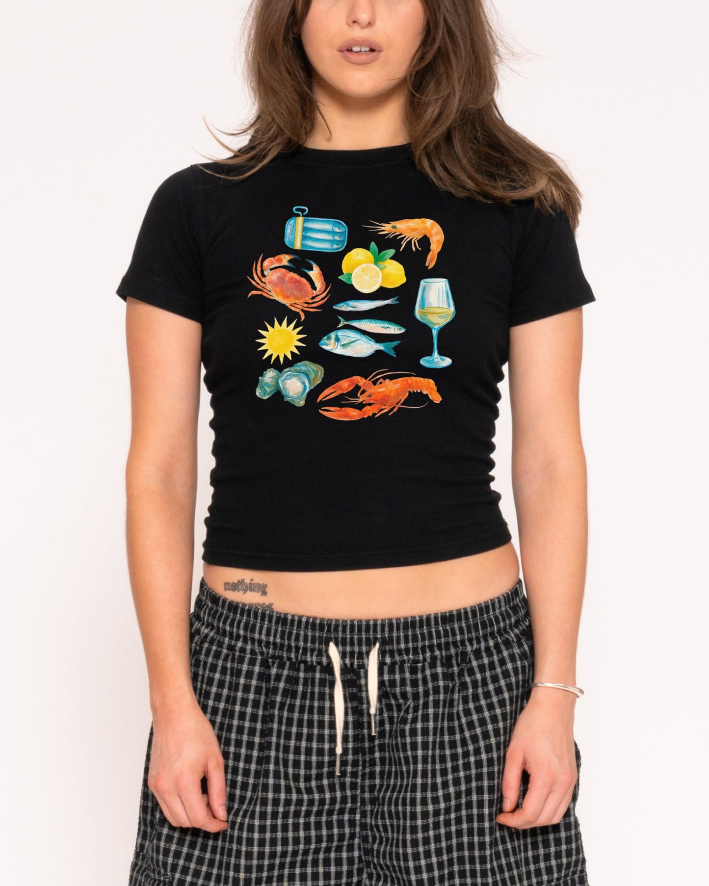 Seafood Platter Longline Baby Tee