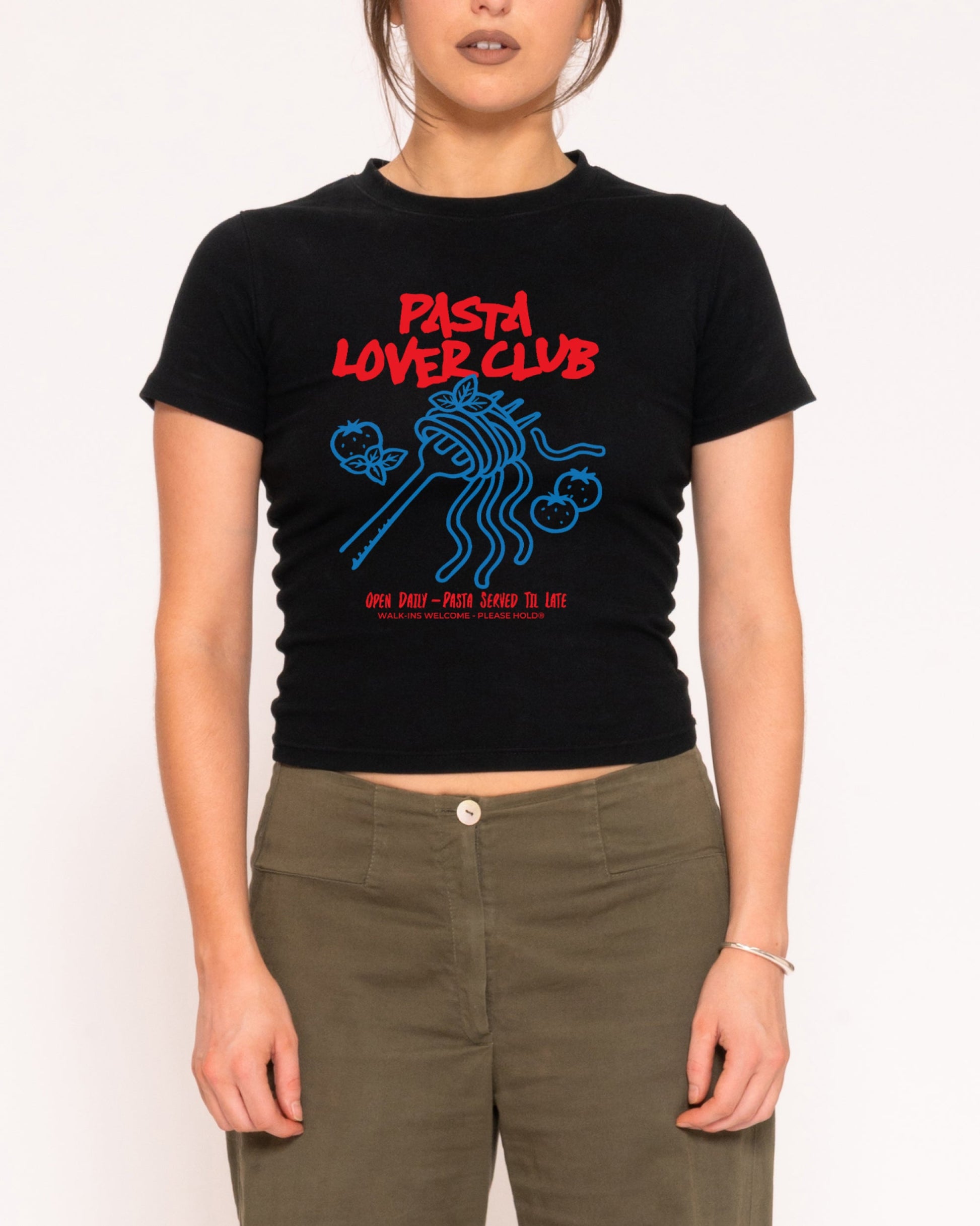 Pasta Lover Club Longline Baby Tee