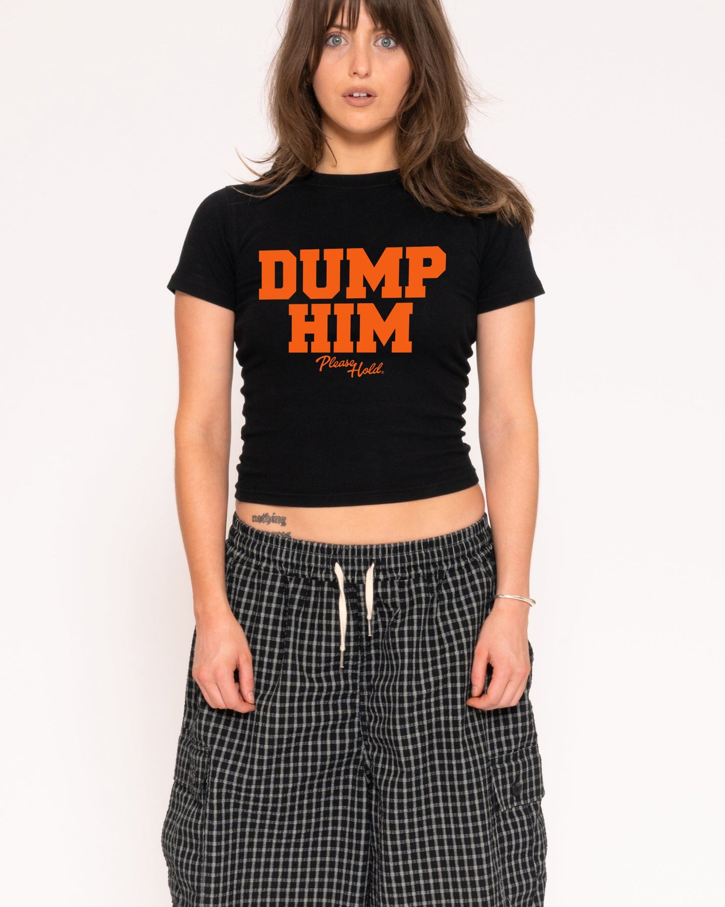 Dump Him Longline Baby Tee