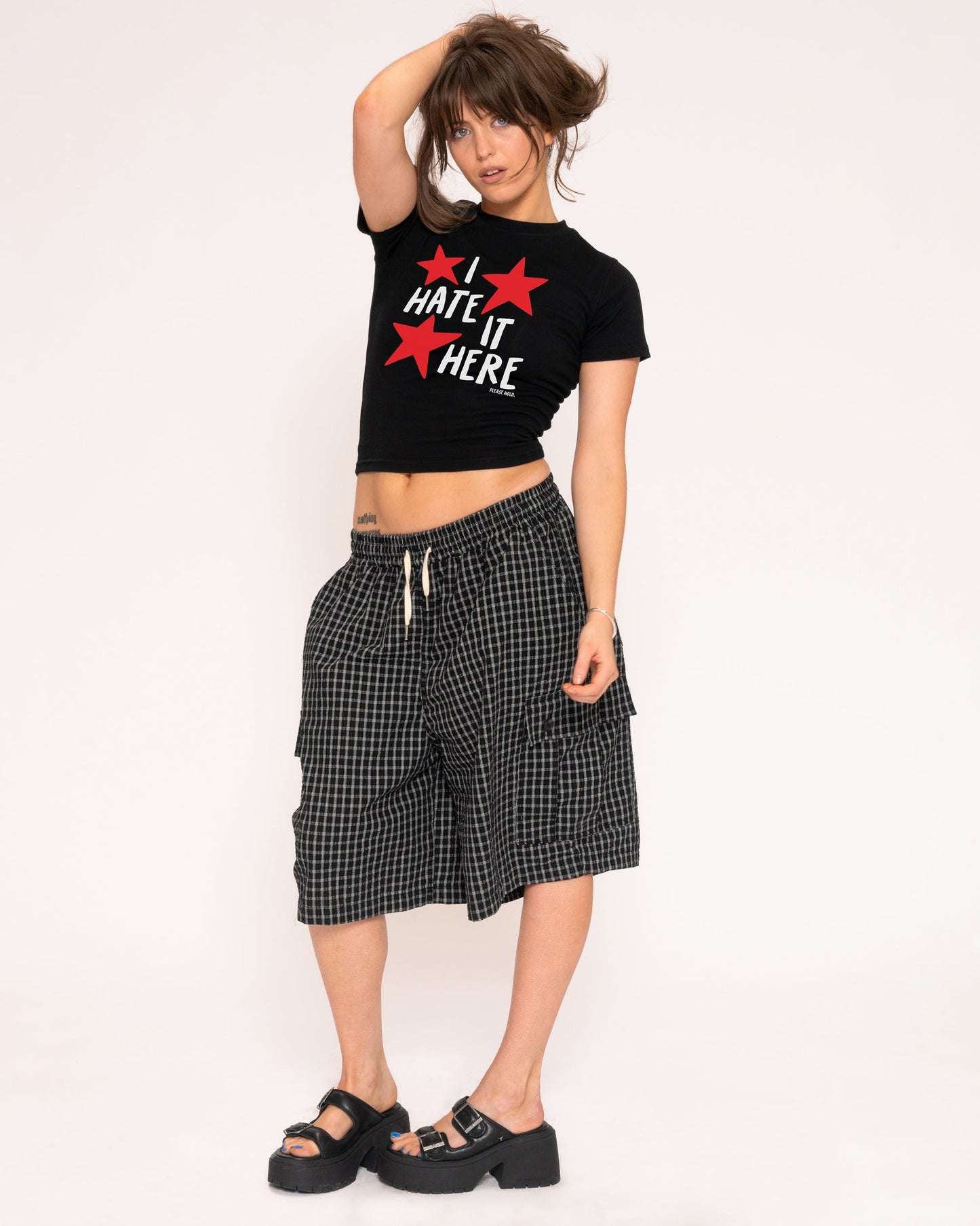 I Hate It Here Longline Baby Tee