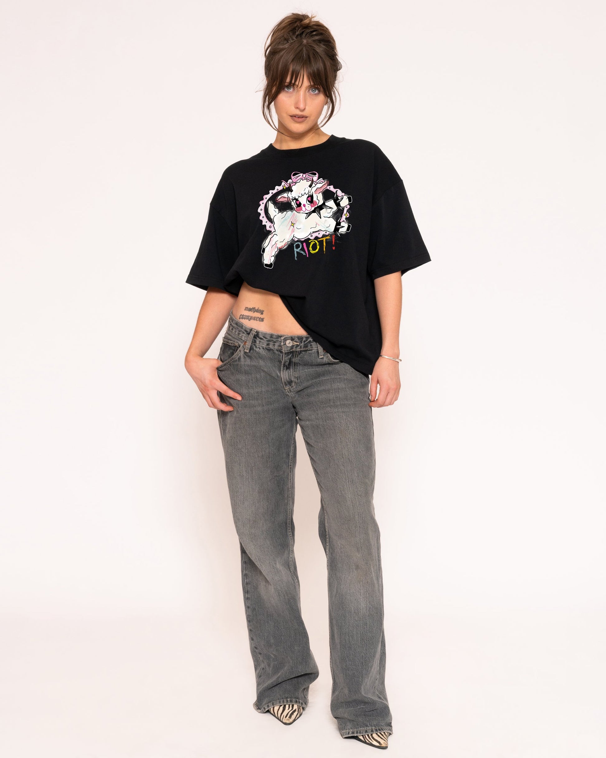 Riot Boxy Crop Tee