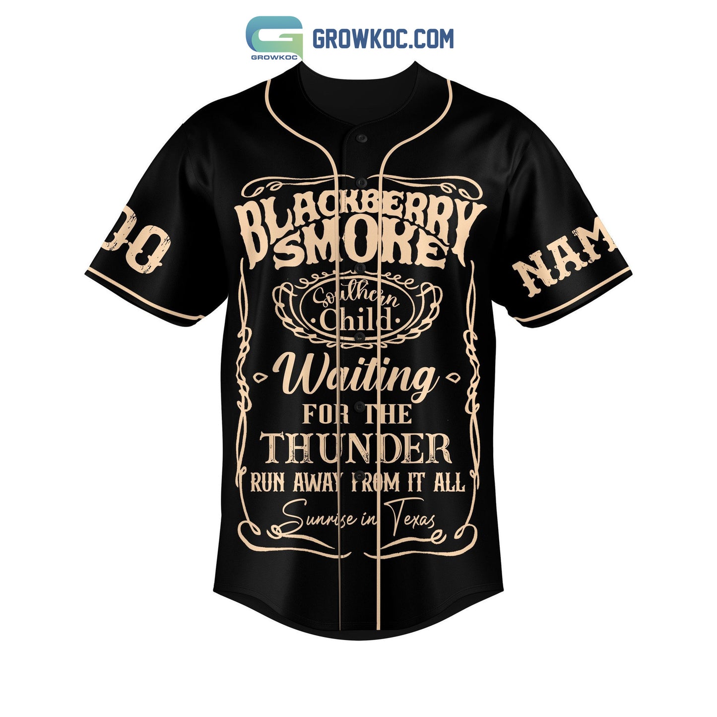 Blackberry Smoke Clap Your Hands Stomp Your Feet Personalized Baseball Jersey