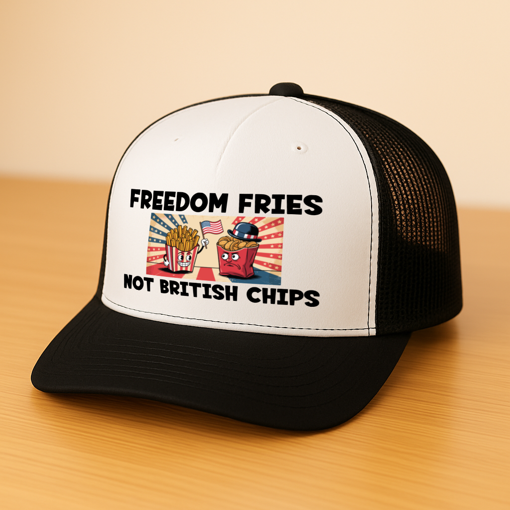 Freedom Fries Not British Chips Trucker Hat