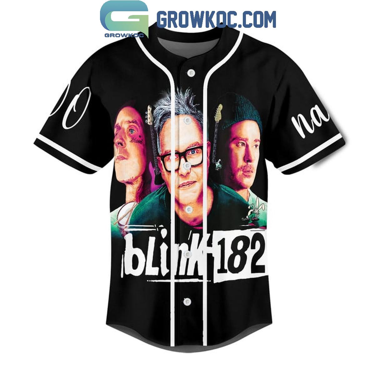 Blink 182 One More Time Tour 2024 Personalized Baseball Jersey