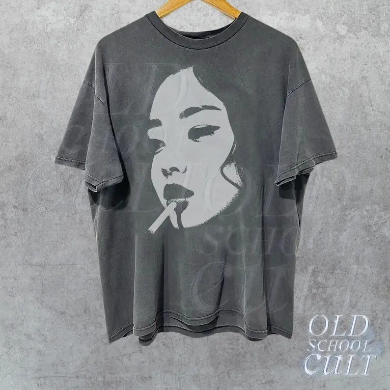 Blondie Y2k T-Shirt, Vintage 90s Style Shirt, Cute Soft Distressed Tee, Unisex Oversized Washed Y2k Shirt, Gothic Baggy...