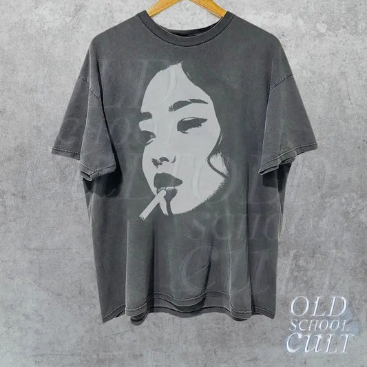Blondie Y2k T-Shirt, Vintage 90s Style Shirt, Cute Soft Distressed Tee, Unisex Oversized Washed Y2k Shirt, Gothic Baggy...