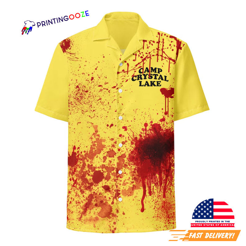 Bloody Camp Crystal Lake Friday The 13th Hawaiian Shirt