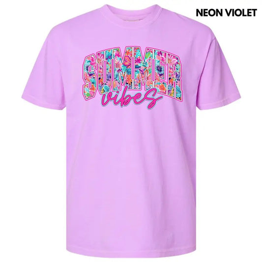 Blooming Summer Vibes Comfort Colors T-Shirt 'NLB' Hoodie, Sweatshirt | InkThreadWorks.com