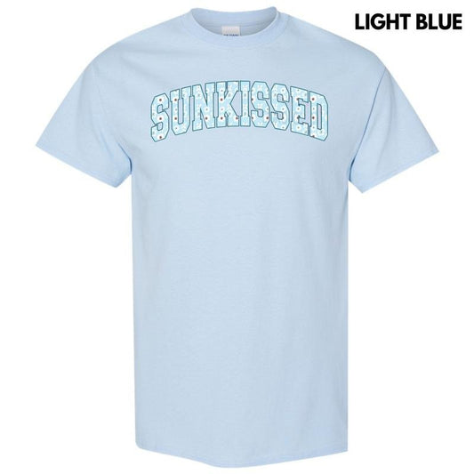 Blue Blossom Sunkissed Gildan Short Sleeve T-Shirt Hoodie, Sweatshirt | InkThreadWorks.com