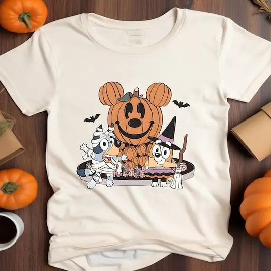 Blue Dog Halloween Shirt, Blue DogShirt , Blue Dog Pumpkin Shirt, Happy Halloween Shirt, Halloween T-shirt, Blue Dog...