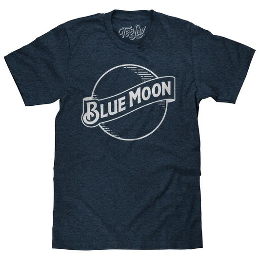 Blue Moon Logo T-Shirt - Navy Hoodie, Sweatshirt | InkThreadWorks.com