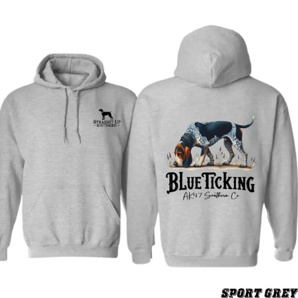 Blue Ticking T-shirt Sweatshirt Hoodie
