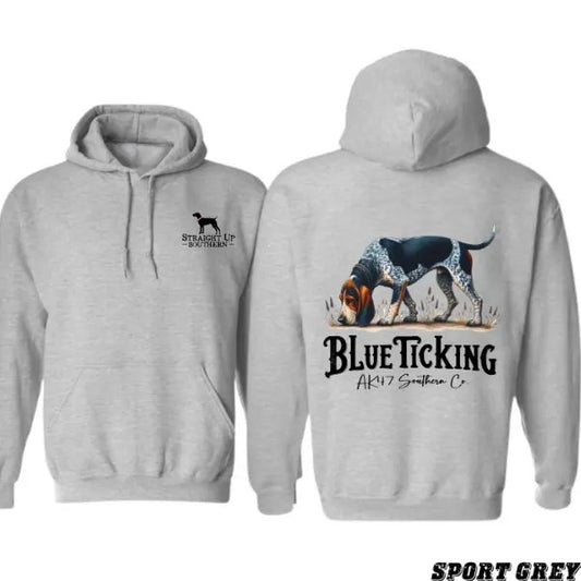 Blue Ticking T-shirt Sweatshirt Hoodie