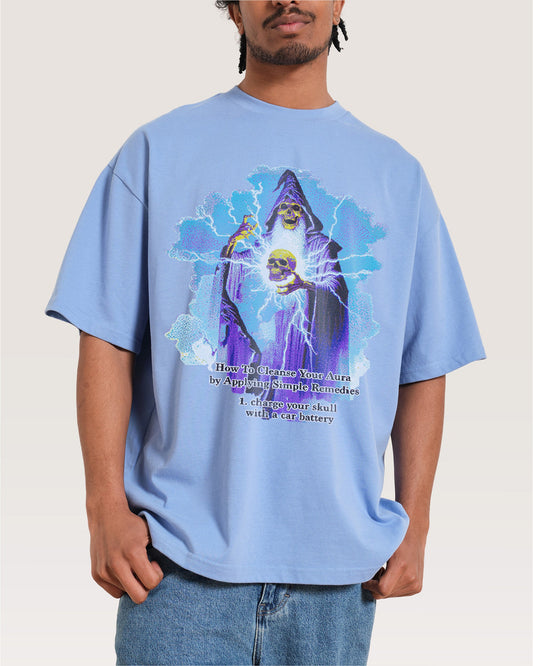 Aura Skull Oversized Tee