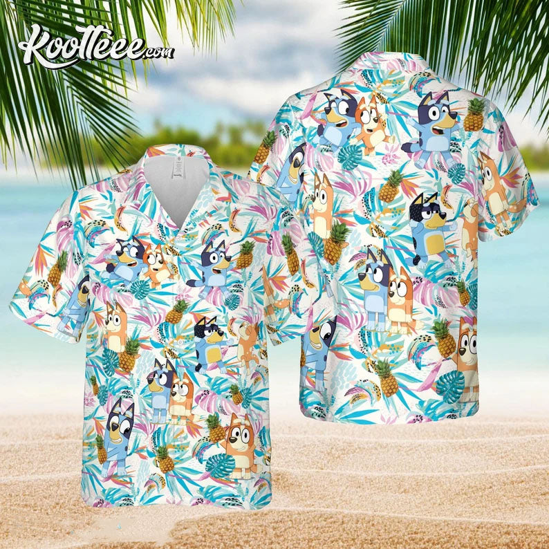 Bluey Birthday Family Hawaiian Shirt