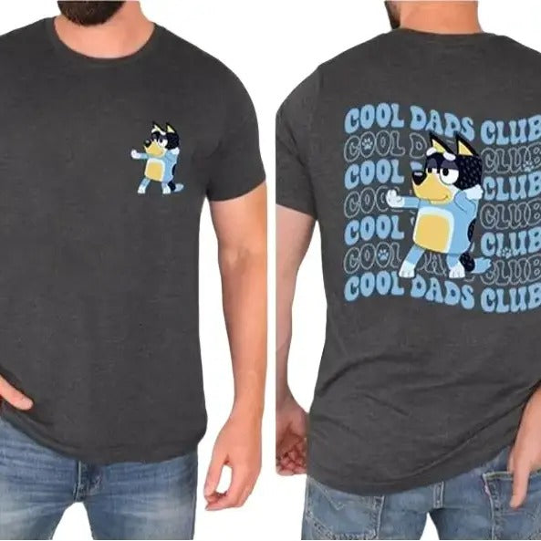 Bluey Cool Dad Club Shirt | Bandit Cool Dad Club T-shirt Hoodie, Sweatshirt | InkThreadWorks.com