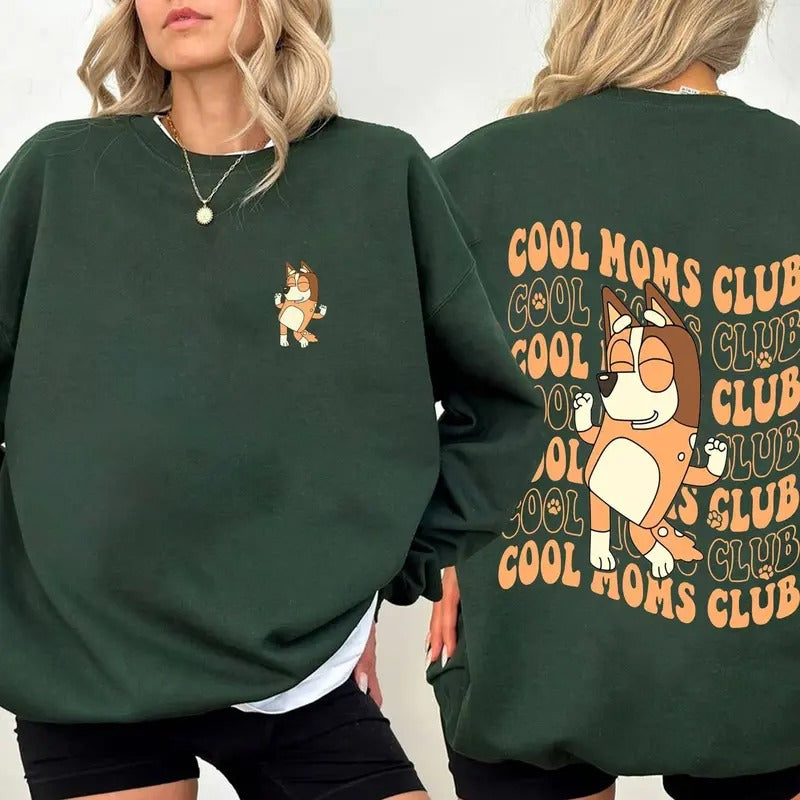 Bluey Cool Mom Club Shirt | Bluey Cool Mom Shirt Best Price Hoodie, Sweatshirt | InkThreadWorks.com