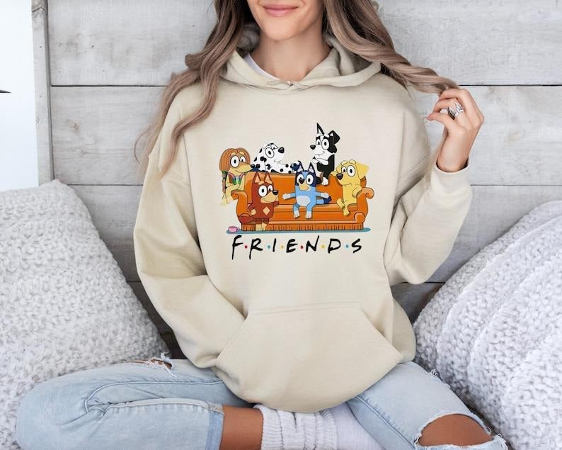 Bluey Era Shirt, Bluey Big Family Shirt, Bluey Cartoon Shirt, Bluey Birthday Party Hoodie and Sweater; T-shirt Cotton...