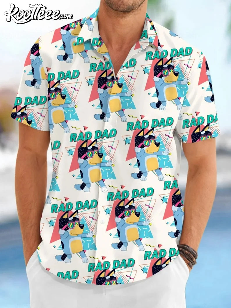 Bluey Father’s Day Gift Hawaiian Shirt