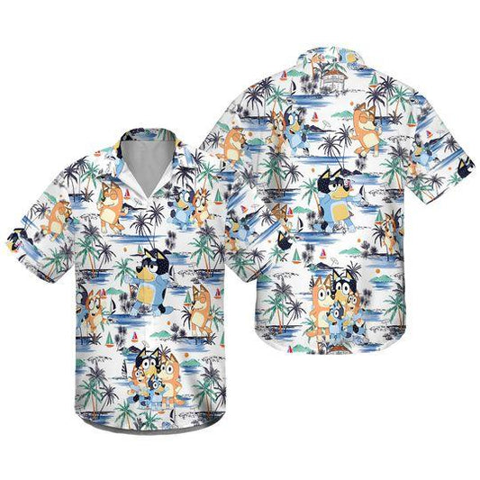 Bluey dad family hawaiian shirt gift for family and friend 2709192