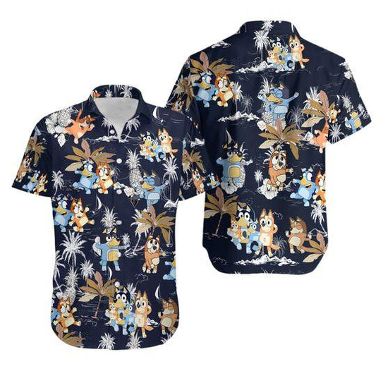 Bluey dad hawaiian shirt gift for family and friend 2708358