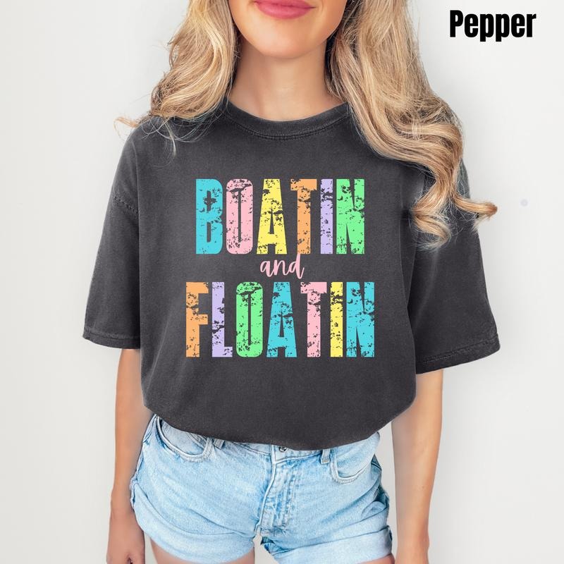 Boatin & Floatin Comfort Colors T-Shirt 'NLB' Hoodie, Sweatshirt | InkThreadWorks.com