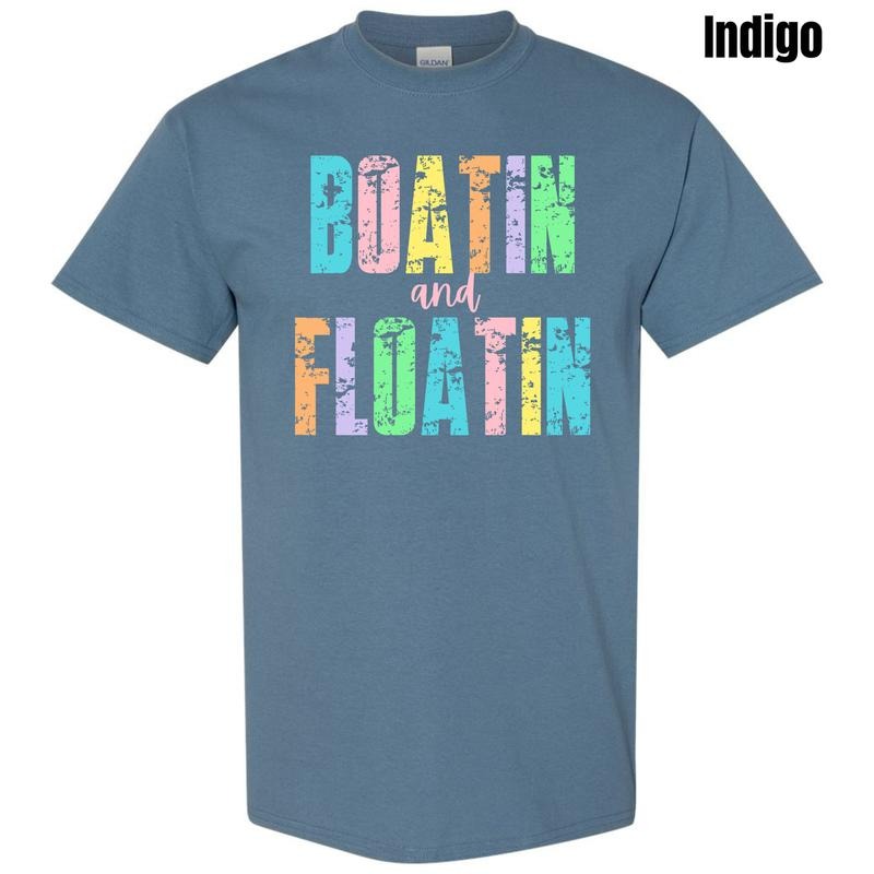 Boatin & Floatin Gildan Short Sleeve T-Shirt 'NLB' Hoodie, Sweatshirt | InkThreadWorks.com