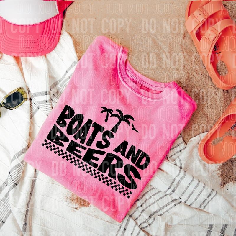 Boats and Drinks DTF Transfers - THIS IS NOT A SHIRT Hoodie, Sweatshirt | InkThreadWorks.com