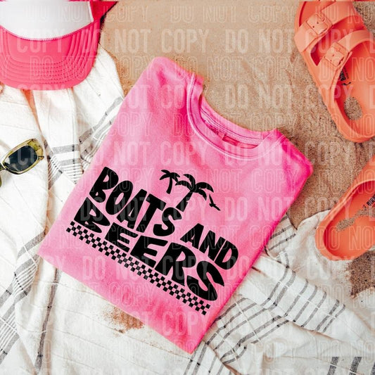Boats and Drinks DTF Transfers - THIS IS NOT A SHIRT Hoodie, Sweatshirt | InkThreadWorks.com