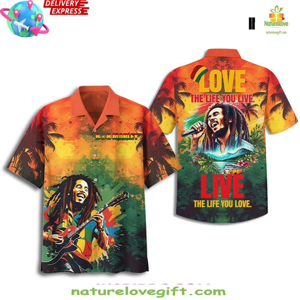 Reggae Vibes Bob Marley Hawaiian Shirt Limited Edition
