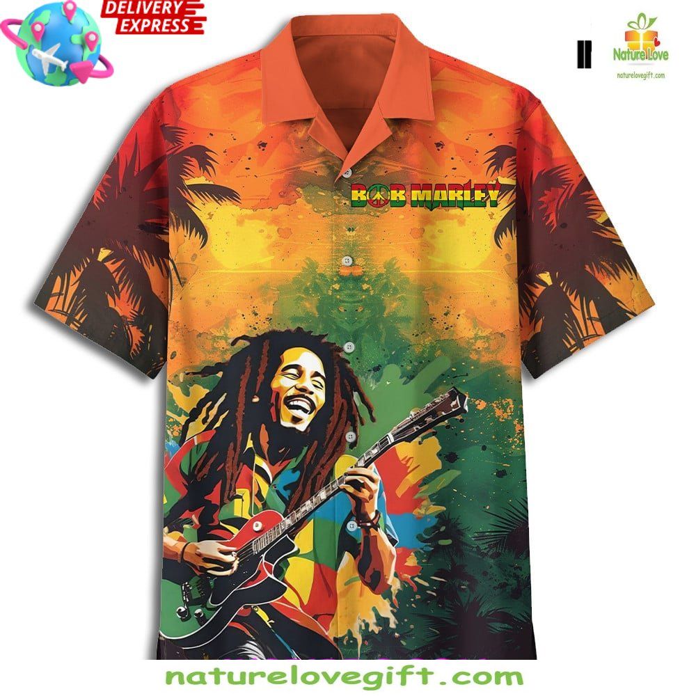 Reggae Vibes Bob Marley Hawaiian Shirt Limited Edition