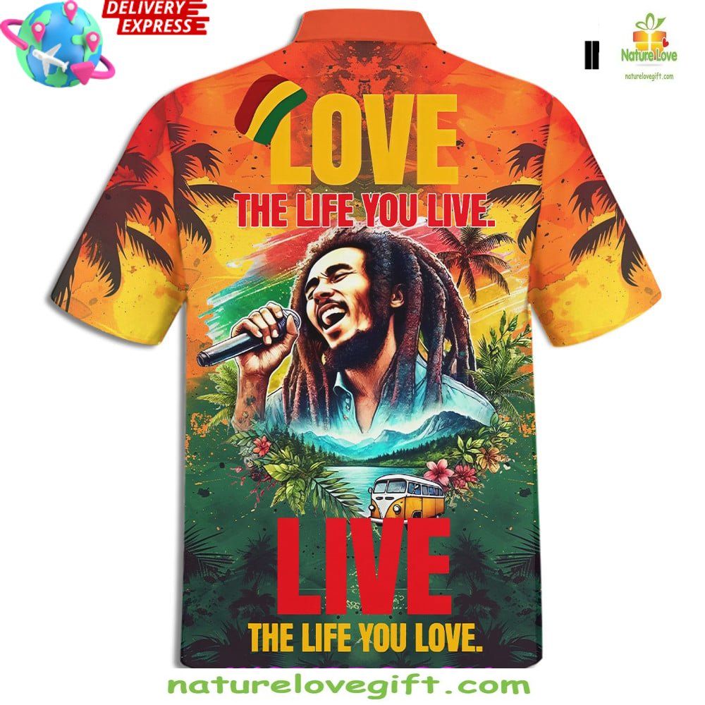 Reggae Vibes Bob Marley Hawaiian Shirt Limited Edition