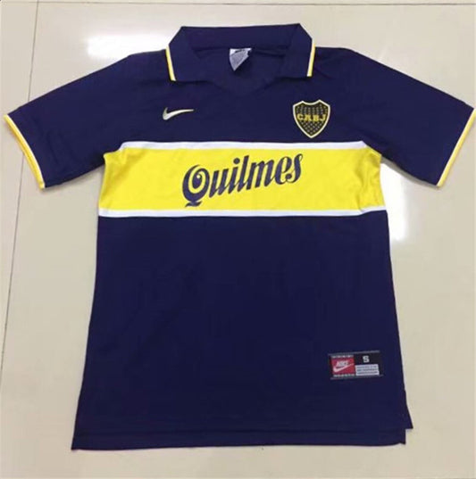 Boca home blue 97-98 retro soccer jersey 1
