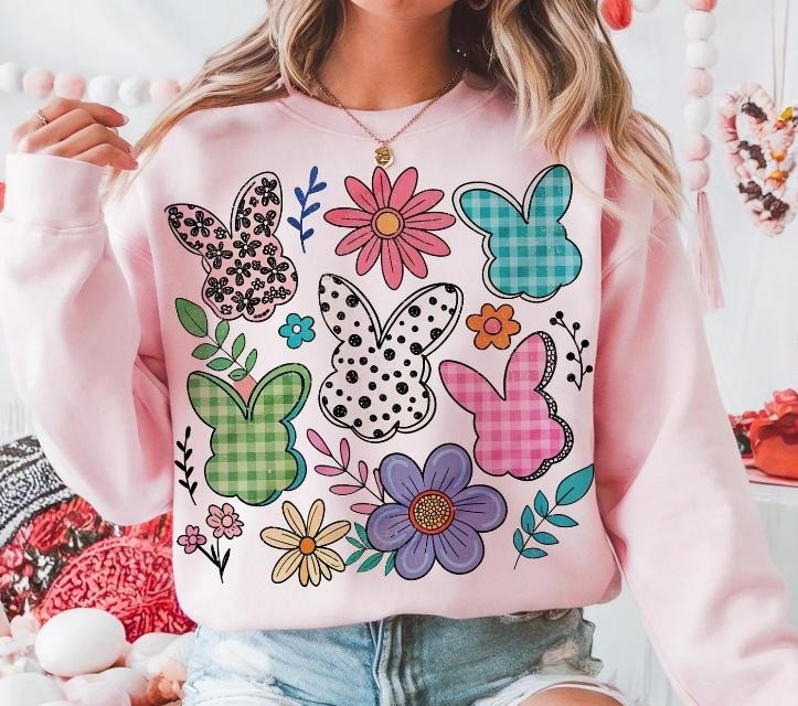 Boho Easter DTF Transfers - THIS IS NOT A SHIRT Hoodie, Sweatshirt | InkThreadWorks.com