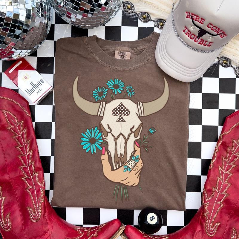 Boho Skull DTF Transfers - THIS IS NOT A SHIRT Hoodie, Sweatshirt | InkThreadWorks.com