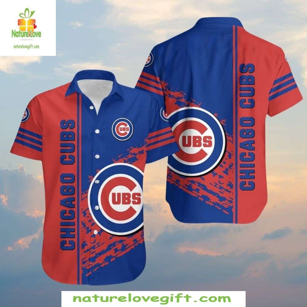 Chicago Cubs Hawaiian Shirt Bold Fanfare Stylish Baseball Apparel