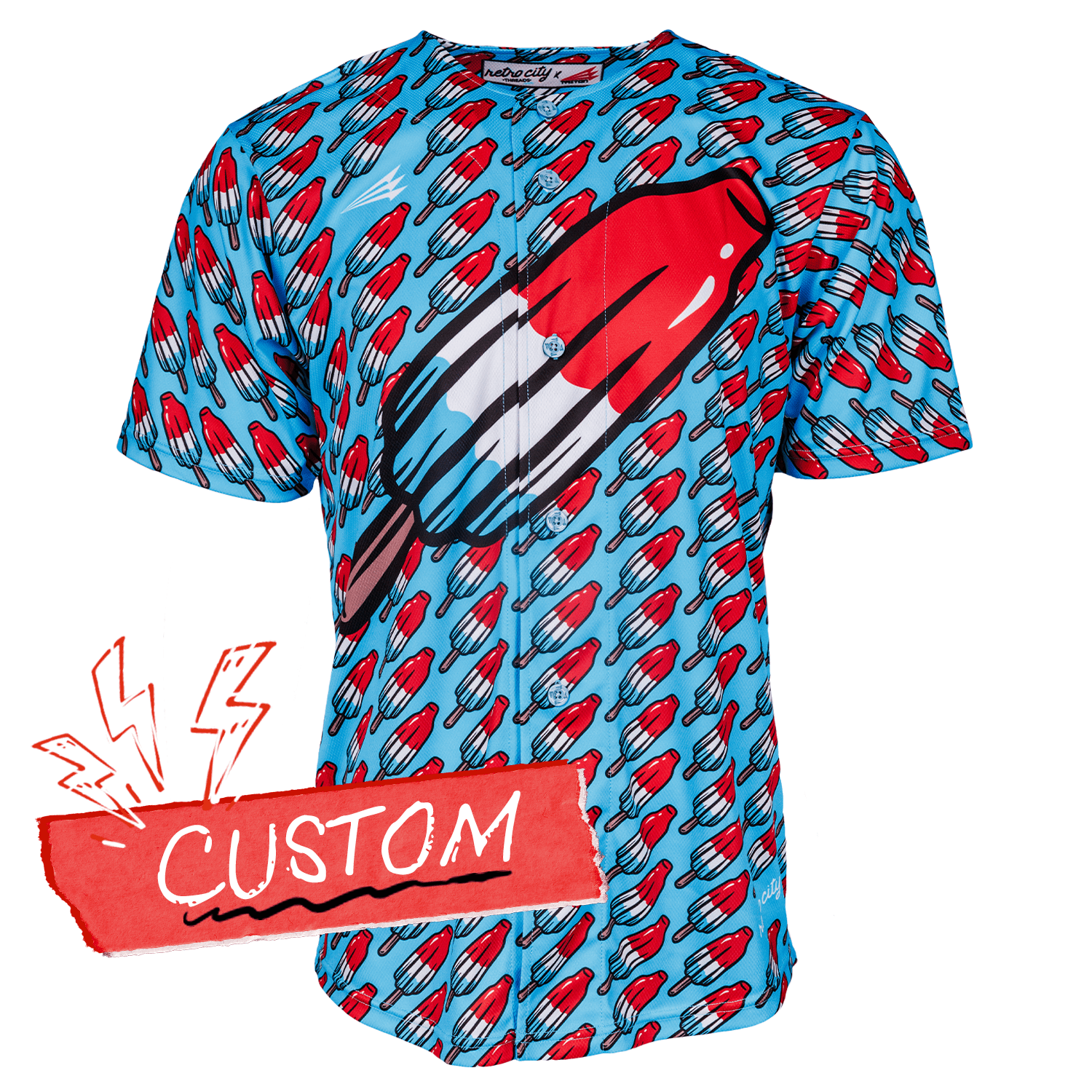 Freedom Pops Lifestyle Baseball Jersey *CUSTOM*