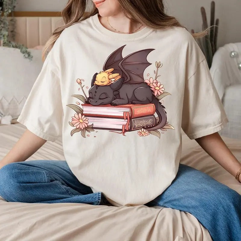 Book Dragon shirt, Booktok Merch, Fourth Wing shirt, Basgiath War College, Tairn, Iron Flame merch, Rebecca Yarros , Onyx...