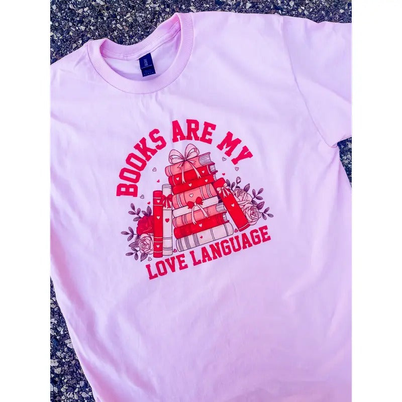Book Love Language Graphic Top